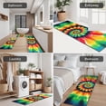 thumbnail image 5 of Rainbow Tie Dye Mandala Pattern Kitchen Rugs Sets Of 3,Kitchen Runner Rugs Non Skid Washable,Decorative Kitchen Floor Mats for Kitchen,Sink,Laundry,17"x30"+ 17"x47" + 17"x59", 5 of 6