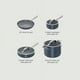 thumbnail image 2 of Ninja NeverStick Ceramic Pro Juego de utensilios de cocina de 7 piezas, ollas y sartenes antiadherentes, tapas de vidrio, revestimiento cerámico, acero inoxidable, apto para estufa a horno, compatible, 2 of 5