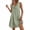 Green, variant on HVOBTTY Summer Women's Sleeveless Mini Peplum Dress red Cowl Neck Loose Cut Daily Outer Wear
