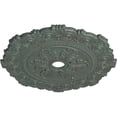 thumbnail image 3 of 33 1/4"OD x 3 5/8"ID x 1"P Scroll Medallion (Fits Canopies up to 3 5/8"), Hand-Painted Cloud Burst Crackle, 3 of 6