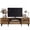 Brown, variant on Vineego TV Stand for 55 Inch TV with 2 Push-to-Open Doors, Mid-Century Modern Media Console with Open Shelves, Entertainment Center for Living Room Bedroom, Gray