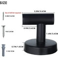 thumbnail image 2 of 4 Pack Black Towel Hooks Coat Robe hook for bathroom Stainless Steel, 2 of 6