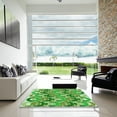thumbnail image 6 of Ahgly Company Indoor Rectangle Patterned Dark Lime Green Area Rugs, 5' x 8', 6 of 6