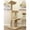 Brown, variant on New Cat Condos Prestige Cat Trees Double Scratching Post Cat Tower Tree-Color:Beige