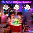 thumbnail image 6 of 16" Rechargeable LED Drawing Board with Timer & 9-Color Adjustable Neon Glow – Includes 6 Markers, Dry Erase Light-Up Memo Board with Stand for Kids, Family & Office (white), 6 of 8