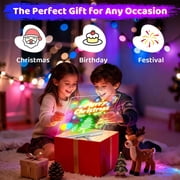 16 Rechargeable LED Drawing Board with Timer & 9-Color Adjustable Neon Glow – Includes 6 Markers, Dry Erase Light-Up Memo Board with Stand for Kids, Family & Office (white)