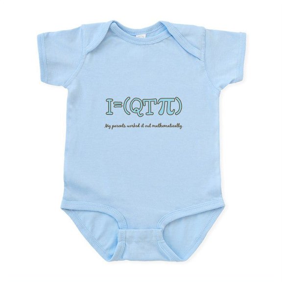 CafePress - QT Pi Infant Bodysuit / Creeper Cutie Pie - Baby Light Bodysuit, Size Newborn - 24 Months