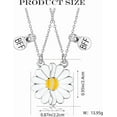 thumbnail image 2 of BFF Necklace for 2-Daisy Best Friend Necklace Friendship Necklace Best Friends Forever Necklaces Valentines Day Gifts, 2 of 6