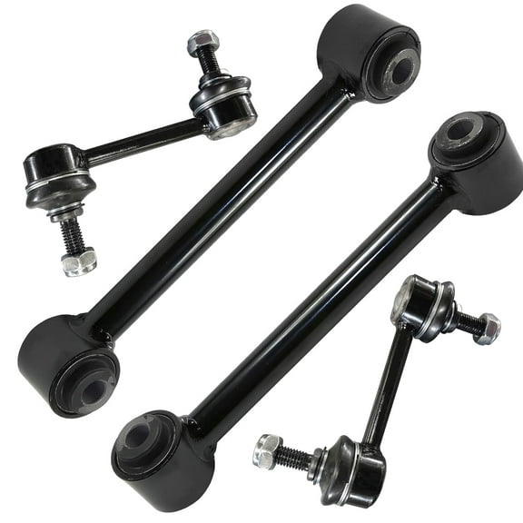 Detroit Axle - Rear Control Arms Sway Bars for Ford 2007-2010 Edge, 2009-2010 Lincoln MKX, 2 Lower Forward Control Arms 2 Sway Bar Links Replacement