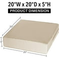 thumbnail image 2 of Tromlycs Recliner Cushions for Elderly Long Sitting Gel Memory Foam Cushion for Recliner 20 x 20 x 5 Inch Khaki, 2 of 6