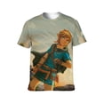 thumbnail image 2 of The Legend Of Zelda Breath of The Wild Unisex Short Sleeve T Shirt Daily Novelty 3D Printed T-Shirts Soft Comfortable Tee Shirt Top For Men And Women, 2 of 7
