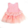 thumbnail image 5 of Girls' Tulle Flower Princess Wedding Dress for Toddler and Baby Girl, Baby Girls Dresses Kids Bow Lace Princess Dresses Cotton Ball Gown Dresses Flower Girl Dresses, 5 of 6