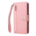 thumbnail image 2 of Decase Google Pixel 8A Wallet Phone Case,Soft PU Leather Magnetic Clasp Purse Folio Flip Cover with Zipper Pocket Wristband Strap for Women Men,for Google Pixel 8A,rosegold, 2 of 7