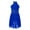 Royal Blue, variant on ZDHoor Girls Sparkle Lyrical Dance Dress Sleeveless Halter Leotard Wrap Skirt Ballet Latin Dancewear Navy Blue 12