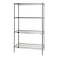 thumbnail image 1 of 4-Shelf, Stainless Steel Wire Shelving Unit - 18 x 42 x 86 in., 1 of 1