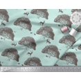 thumbnail image 2 of Soimoi Cotton Poplin Fabric Tree,Rabbit & Reindeer Animal Print Sewing Fabric Yard 42 Inch Wide, 2 of 3