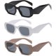 thumbnail image 1 of Gafas de sol rectangulares de moda para mujer y hombre, gafas de sol cuadradas, 1 of 4