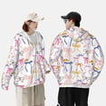 thumbnail image 4 of Balery bow ribbons Sudadera ligera de manga larga con capucha y protección solar UPF 50+ para hombre y mujer, ideal para pesca y running-Small, 4 of 7