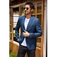 thumbnail image 3 of COOFANDY Mens Blazer Casual Fitted Sport Coats Western Summer Weeding Party Suit Jackets, 3 of 6