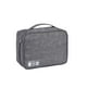 thumbnail image 3 of Yuarrent Bolsa organizadora de cables, bolsa de almacenamiento electrónico, organizador de dispositivos, cargador, cables, funda para auriculares, bolsa Almacenamiento y organización del hogar gris Yuarrent HA1344-02B, 3 of 6
