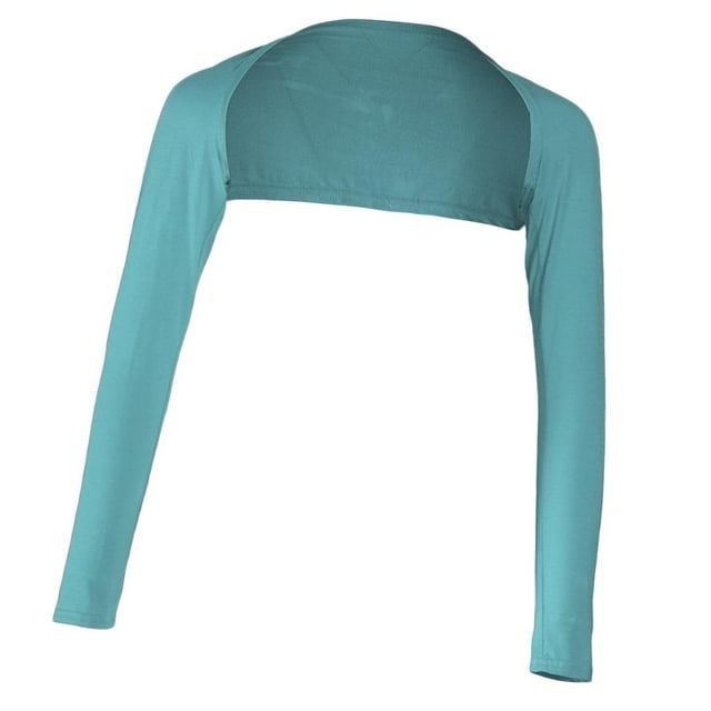 lionlar Pièce Musulmane Islamique Élastique Cache-Bras en Modal Boléro Hijab Hauts Châle en Modal Bleu Pâle Bleu