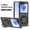 Gray, variant on ELEHOLD Case for Samsung Galaxy Z Flip 7, Shockproof Magnetic Phone Case with 360° Ring Kickstand,Gray