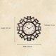 thumbnail image 2 of Abstract Wall Clock Numeral Geometric Wall Clock Quartz Gold, 2 of 5