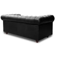 thumbnail image 3 of Love Seat de de Piel Genuina Clásico Capitonado, 2 plazas, Modelo Chesterfield P/V, Color Negro, Elegante, cómodo y Moderno, Hecho en Mexico. Medidas 185 X 90 X 80 cm., 3 of 7