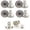 Silver(12pcs), variant on 4 Sets Jean Button Pins, No Sew Instant Replacement Buttons, Reusable and Adjustable Pant Waist Tightener for Loose Jeans