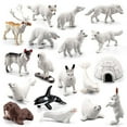 thumbnail image 2 of Yous Auto 17 Pzas de Animal Polar Figurines con un Mini Modelo Igloo Educación Temprana 3D Animal Ártico Figurines Set Decoración Oso Ártico en Miniatura para Niños Pequeños a Partir de 3 Años, 2 of 8