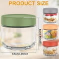thumbnail image 2 of FUYGRCJ 10oz Overnight Oats Container, 4PCS Overnight Oats Jar with Sealed Lids, 300ml Clear Glass Fruit Yogurt Storage Containers, Airtight Seasoning Storage Jar, 2 of 10