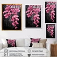 thumbnail image 4 of Designart "Fuchsia Tree in Pink Garden" Floral Framed Wall Art - Traditional Pink Fuschia Bedroom Framed Canvas Wall Art, 4 of 6