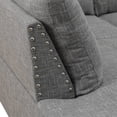 thumbnail image 4 of Hommoo Sofa Set, Linen 2-Piece Sofa Set,L-Shaped Sectional Couch Set with Right Armrest for Living Room，Brown Grey（No Ottoman）, 4 of 7