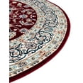 thumbnail image 6 of Unique Loom Narenj Collection Area Rug - Leeds (10' Round Burgundy/Beige), 6 of 7