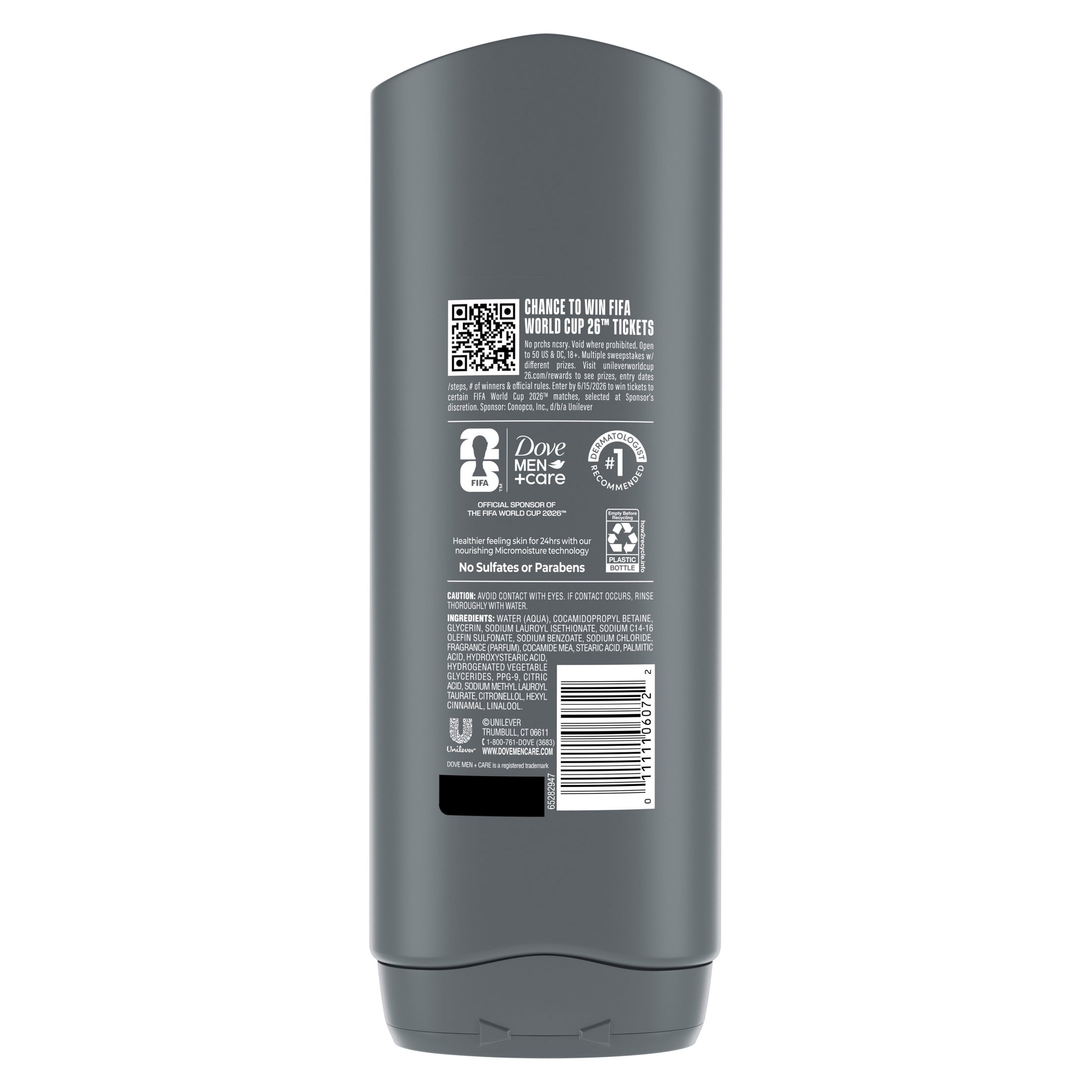 Dove Men+Care Limited Edition FIFA Body & Face Wash For Men All Star Comfort, 18 fl oz