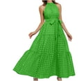 thumbnail image 2 of TopLLC Robe Sans Manches à Col Rond pour Femme, Robe Longue Camisole Imprimée Sans Manches, Robe Sans Manches à Col Rond, Robe pour Femmes, 2 of 7