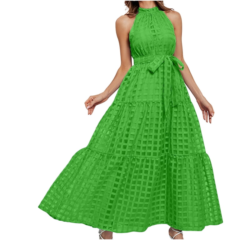 flowy midi wedding guest dress White and Gold Organza Good Luck Dress, S (4,6) / White and Gold