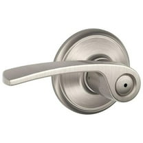 Schlage F40VMER619 Merano Bed and Bath Lever, Satin Nickel