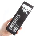 thumbnail image 2 of Brybelly ISGN-202 Employees Only Self-Adhesive Sign, 2 of 5
