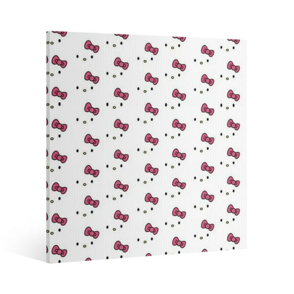 Hello Kitty Canvas Wall Art Cartoon Wall Decor | HD Printed & Wooden framed wall art | Modern Wall Decor for Gift | Kids Room Decor | Made in USA 8x8 Inch