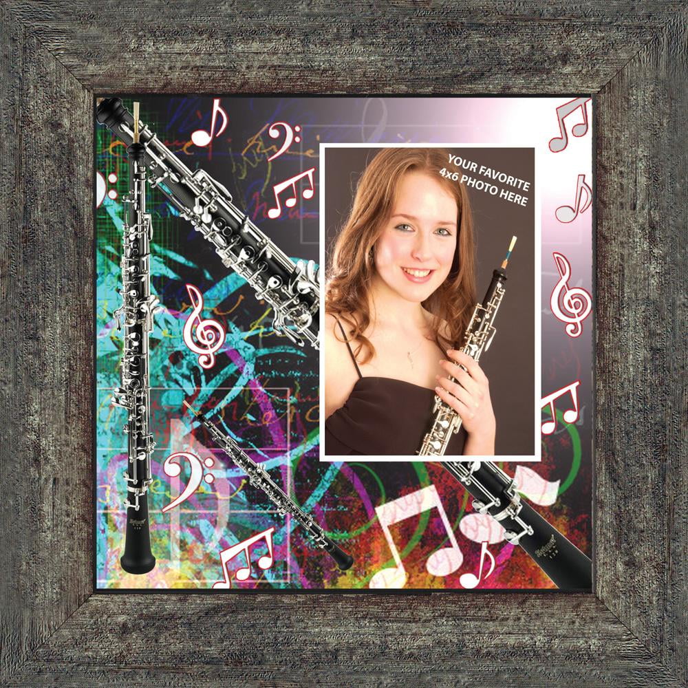 Oboe, Marching or Concert Band Personalized Picture Frame, 10X10 3508