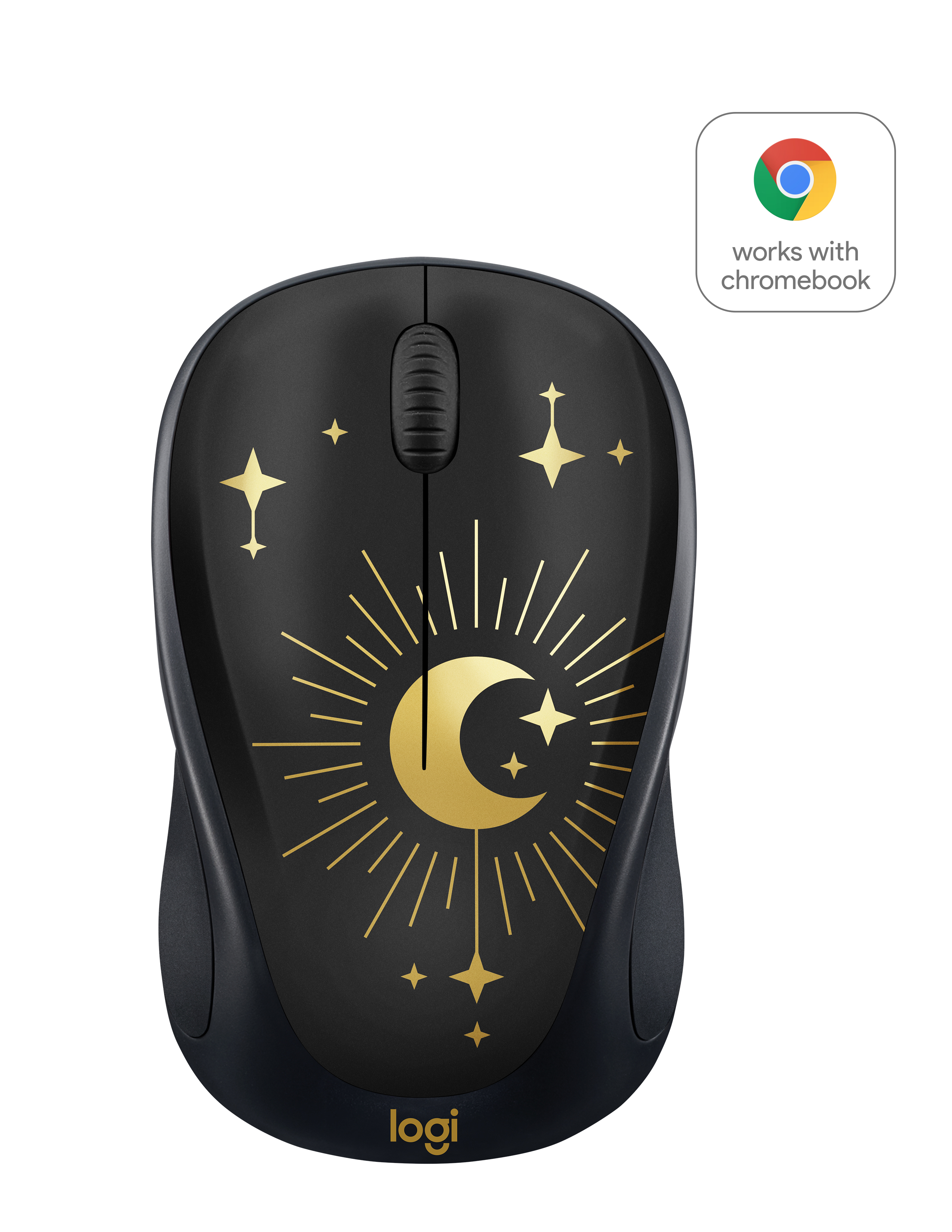 Logitech Compact Wireless Mouse, 2.4 GHz with USB Receiver, Optical Tracking, Magic Night
