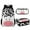 Cute Cow Print, variant on KUIFORTI Lunch Bag Large Capacity Lunch Bag Backpack Food Container Cooler Bag 3 Pack Bag Set, Cute Sloth