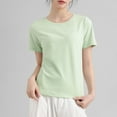 thumbnail image 6 of Womens Quick Dry Workout Tops, Short Sleeve Shirts for Women Summer Outdoor Casual Solid Color Crewneck Athletic T-Shirts, 6 of 6