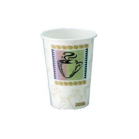 Dixie DIX 5342CD Dixie PerfecTouch 12 Ounce Coffee Design Insulated Hot Paper...