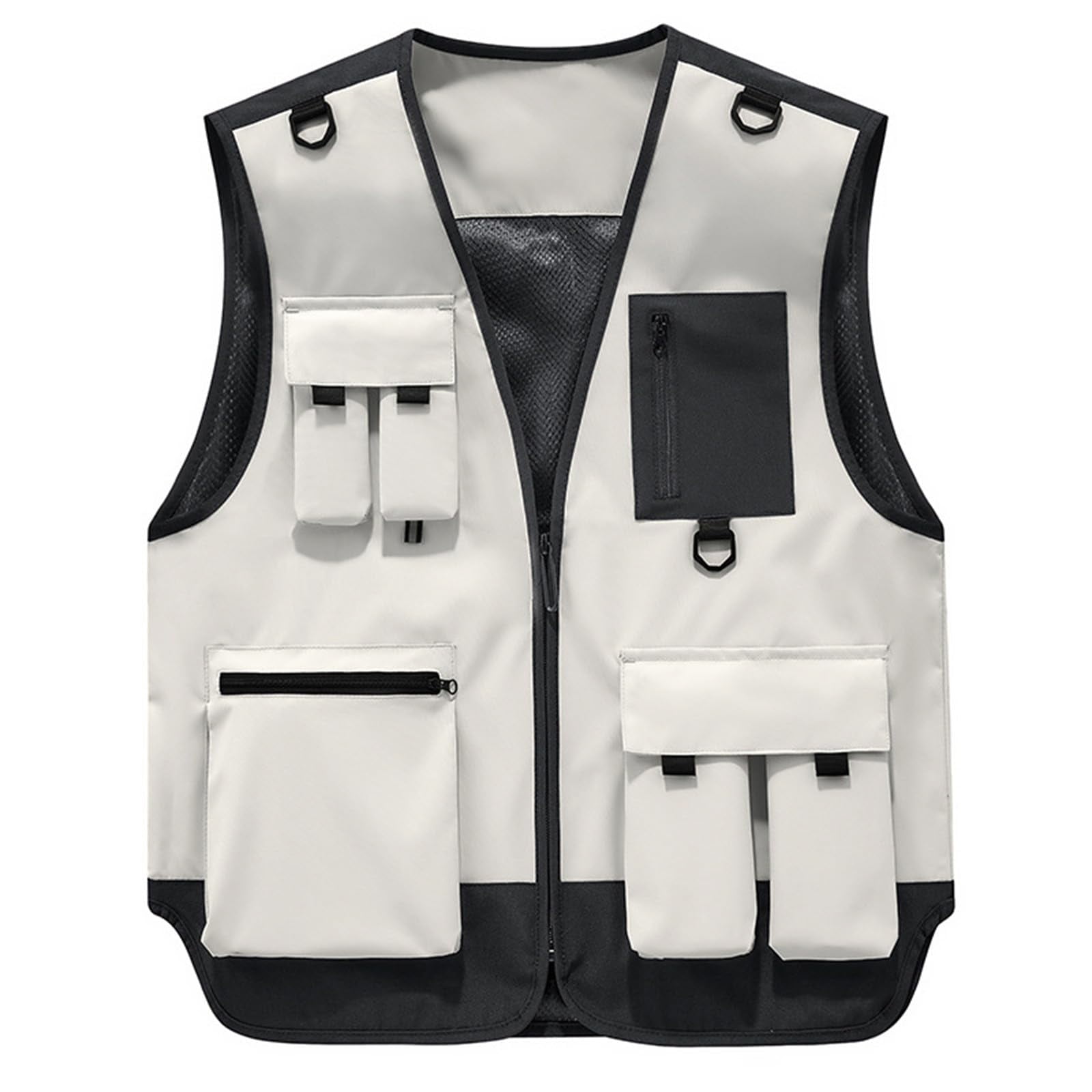Mens Fishing Vest -Men Outdoor Breathable Multiple Pockets Quick Dry Safair Cargo Fishing Work Vest 2026 Spring Summer Clothes