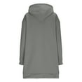 thumbnail image 7 of Women's Hoodies Oversized Sweatshirt Dress Long Sleeve Casual Tunic Pullover with Pockets, 7 of 7