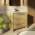 thumbnail image 2 of Lafarre 36 in W x 20 in D Rustic Acacia Bath Vanity and Cultured Marble Top, 2 of 9