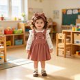 thumbnail image 3 of CAUYDY Infant Girl Clothes Cute Baby Ruffle Long Sleeved Bodsuit 3Pcs Layette Set 0 3 6 9 12 18 Months Newborn Girl Outfits Fall Winter Pink Sizes 12-18 Months, 3 of 9