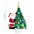 thumbnail image 3 of Árbol De Navidad De Fieltro Adornos Navideños Árbol De Navidad De Fieltro Para Paredes Ventanas Puertas seitruly HA037466-00, 3 of 6